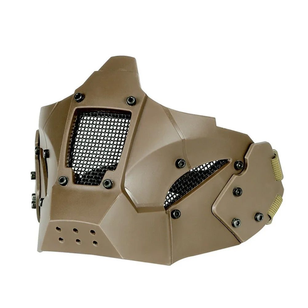 SINAIRSOFT Tactical Mesh Mask Half Face Mask Airsoft FAST Helmet Masks