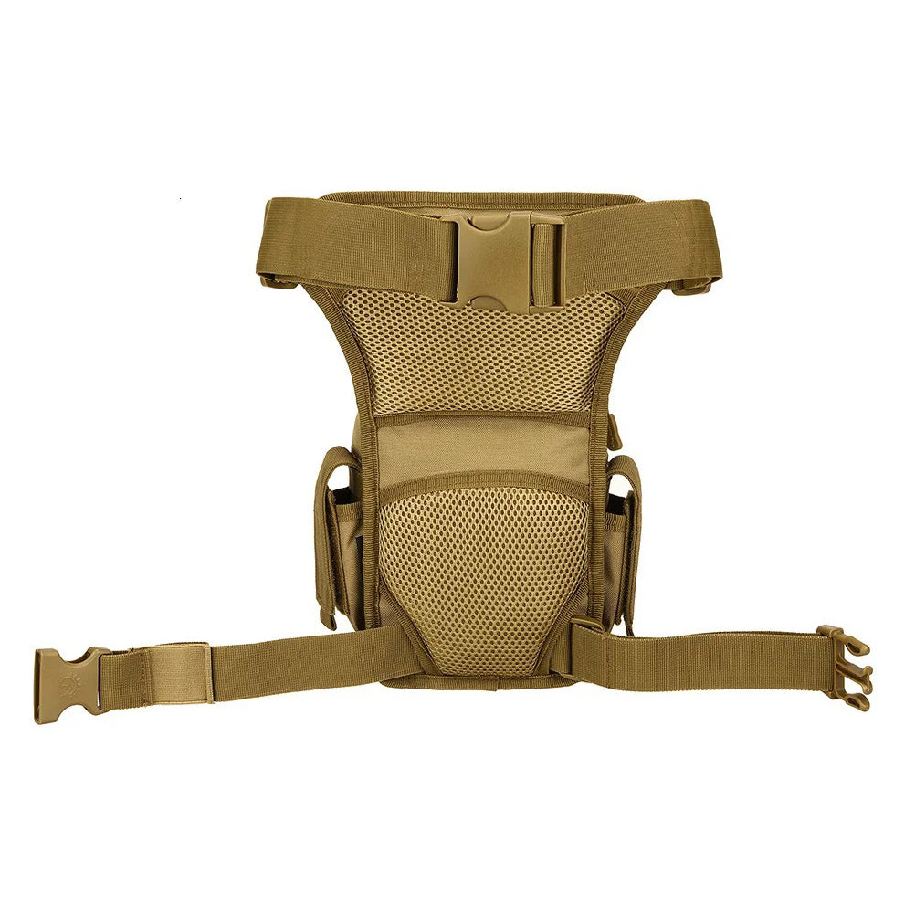 SINAIRSOFT Men Drop Leg Bag Tactical Molle Thigh Waist Fanny Pack Hiking