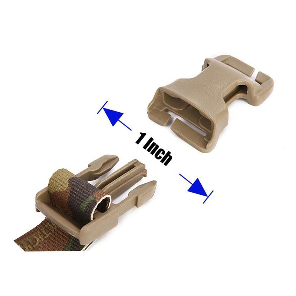 EMERSONGEAR Chest Rig Vest Adapter Kit Set MOLLE Strap Webbing w/ 1” Buckle Clips