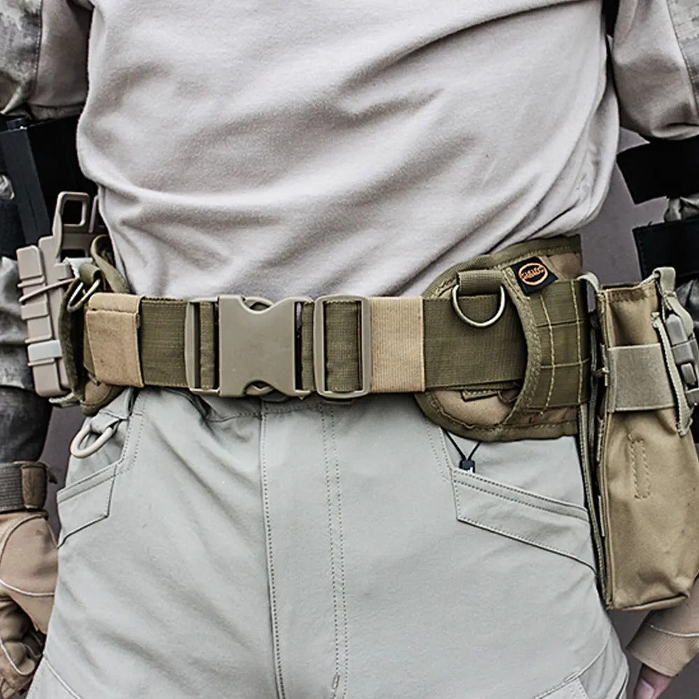 SINAIRSOFT Tactical MOLLE Waist Belt Padded Patrol Combat Battle Outer Soft Belt