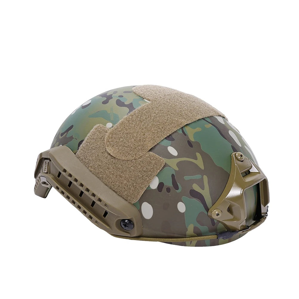 EMERSONGEAR Tactical Fast Helmet Airsoft MH Type Casque w/ NVG Shroud + Side Rail