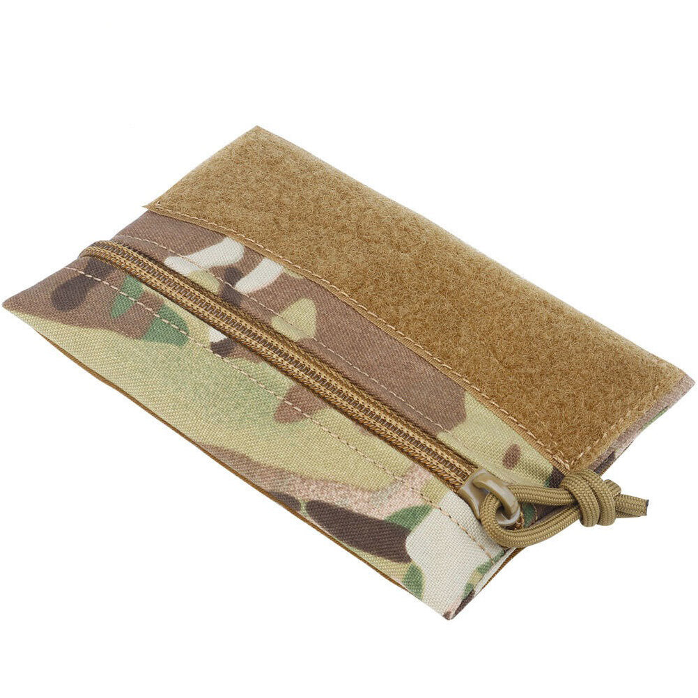 SINAIRSOFT Tactical Front Candy Pouch Zipper Pack Hook Back for Chest Rig