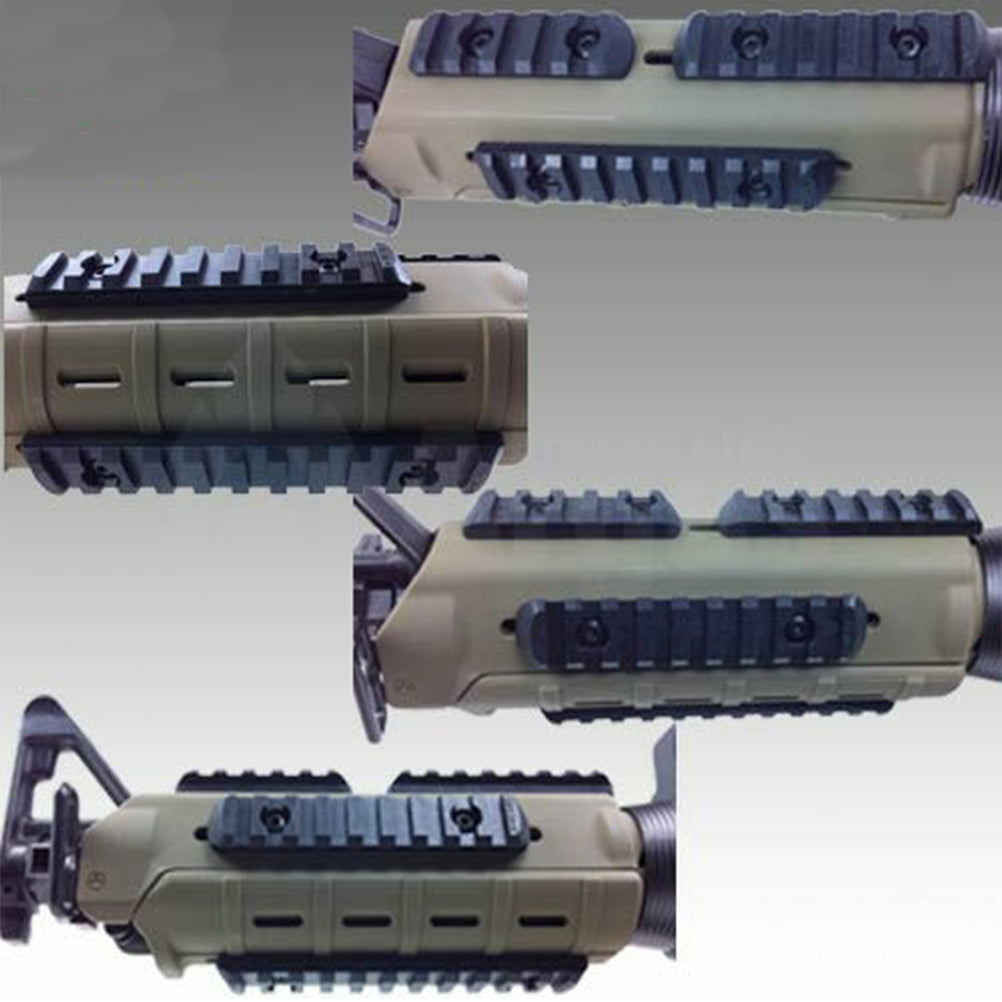 SINAIRSOFT M-Lok Rail Section 5 7 9 11 Slot Polymer Picatinny Rail M-LOK Rail 4 Pcs