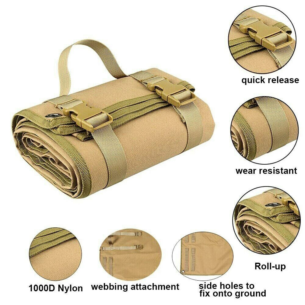SINAIRSOFT Tactical Portable Hunting Roll Up Rifle Airsoft Shooting Camp Mat Waterproof Pad