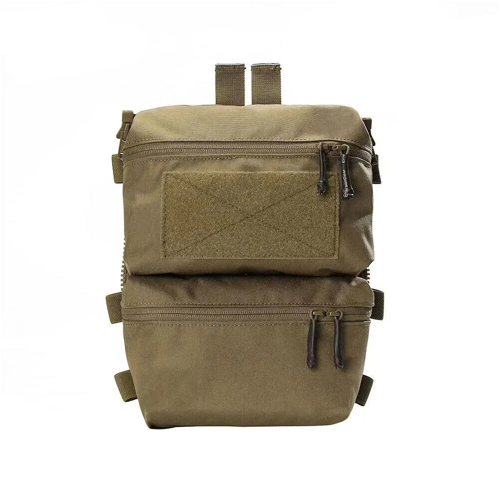 EMERSONGEAR With Zipper Double Pouch for FRO Style V5 Vest Back Panel