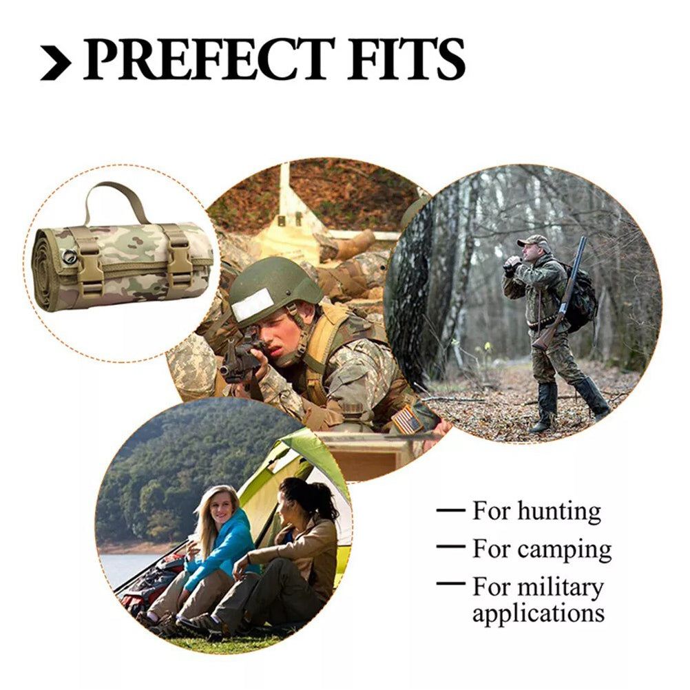 SINAIRSOFT Tactical Portable Hunting Roll Up Rifle Airsoft Shooting Camp Mat Waterproof Pad