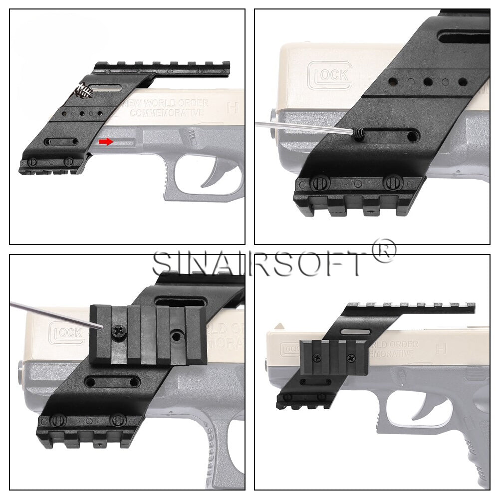 SINAIRSOFT Universal Tactical Gun Rifle Scope Base Vision Adapter Mounting 20mm Rail