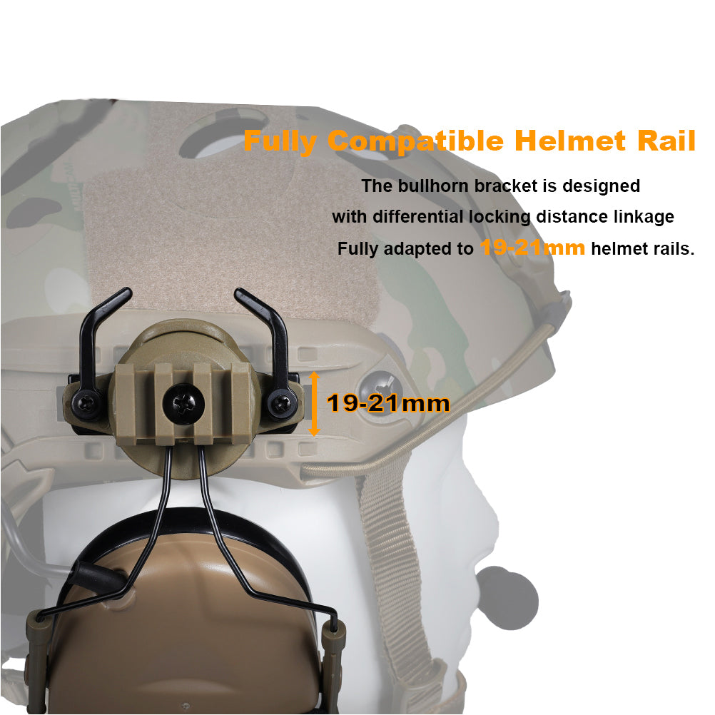 SINAIRSOFT Z-Tactical Softair Aviation Headset For FAST Helmet Rail Adapter Set