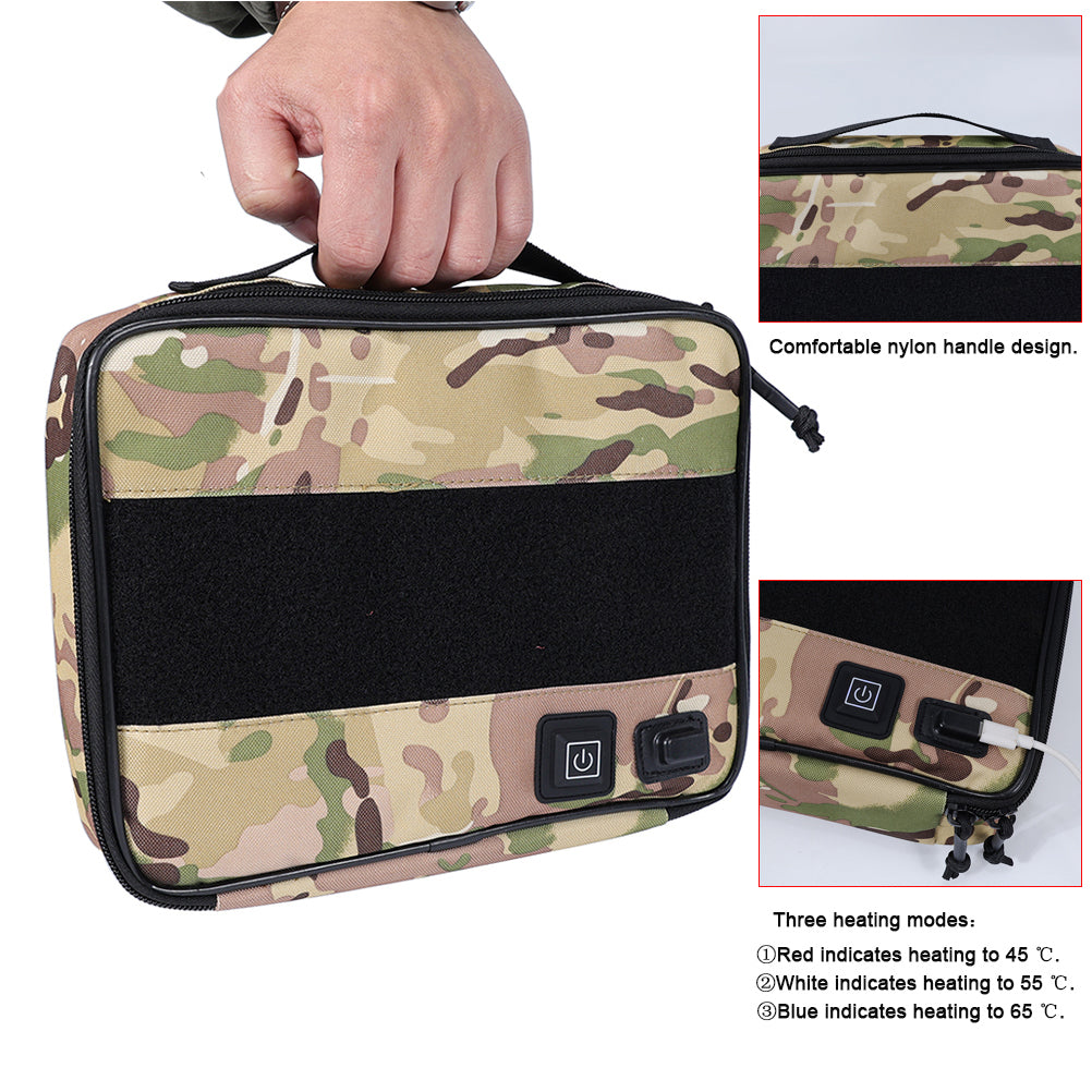 SINAIRSOFT Tactical Warmer Pouch Pistol Carry Bag IPSC Outdoor Hunting USB Power Bag