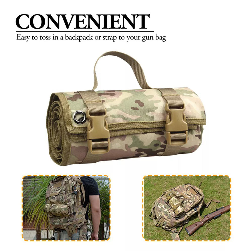 SINAIRSOFT Tactical Portable Hunting Roll Up Rifle Airsoft Shooting Camp Mat Waterproof Pad