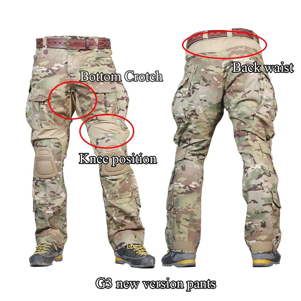 EMERSONGEAR G3 Combat Uniform Airsoft Shirt Pants with Knee Pads Tactical BDU Hunting o Clothes