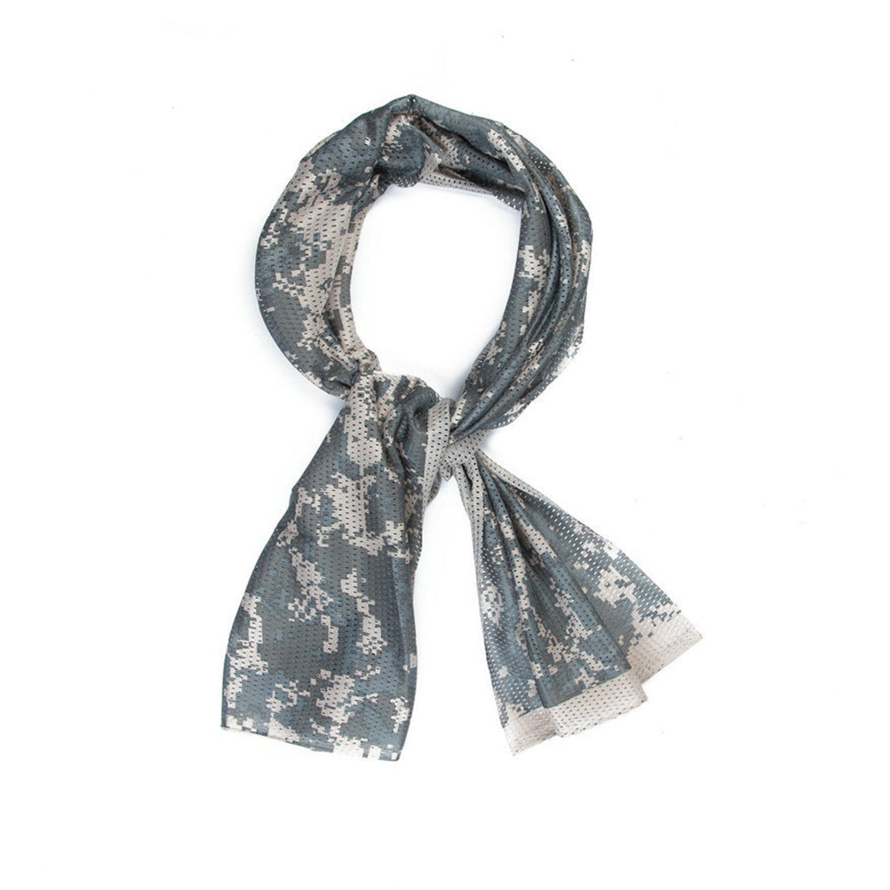 SINAIRSOFT Tactical Camo Mesh Wrap Hood Neck Scarf Sniper Face Veil Mask