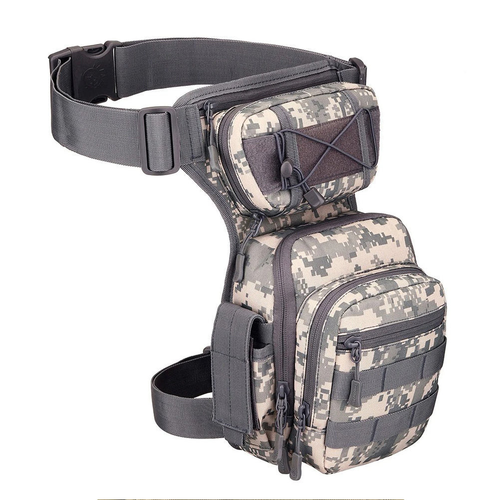 SINAIRSOFT Men Drop Leg Bag Tactical Molle Thigh Waist Fanny Pack Hiking