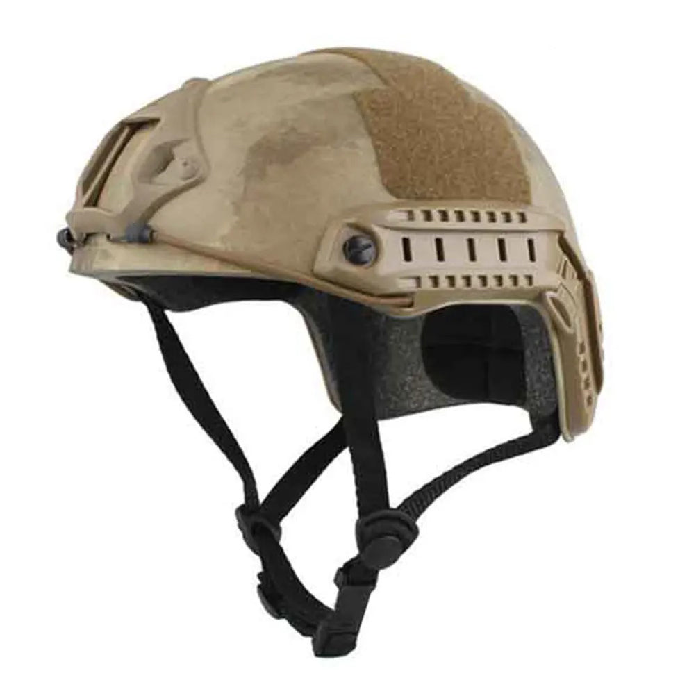 EMERSONGEAR Tactical Fast Helmet Airsoft MH Type Casque w/ NVG Shroud + Side Rail
