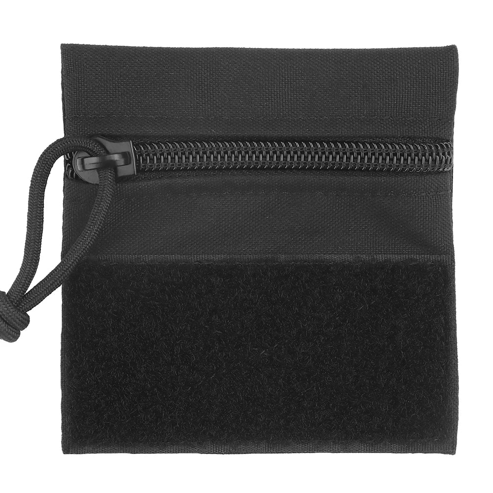 SINAIRSOFT Tactical Micro Flat Zipper Pouch Portable Storage Bag