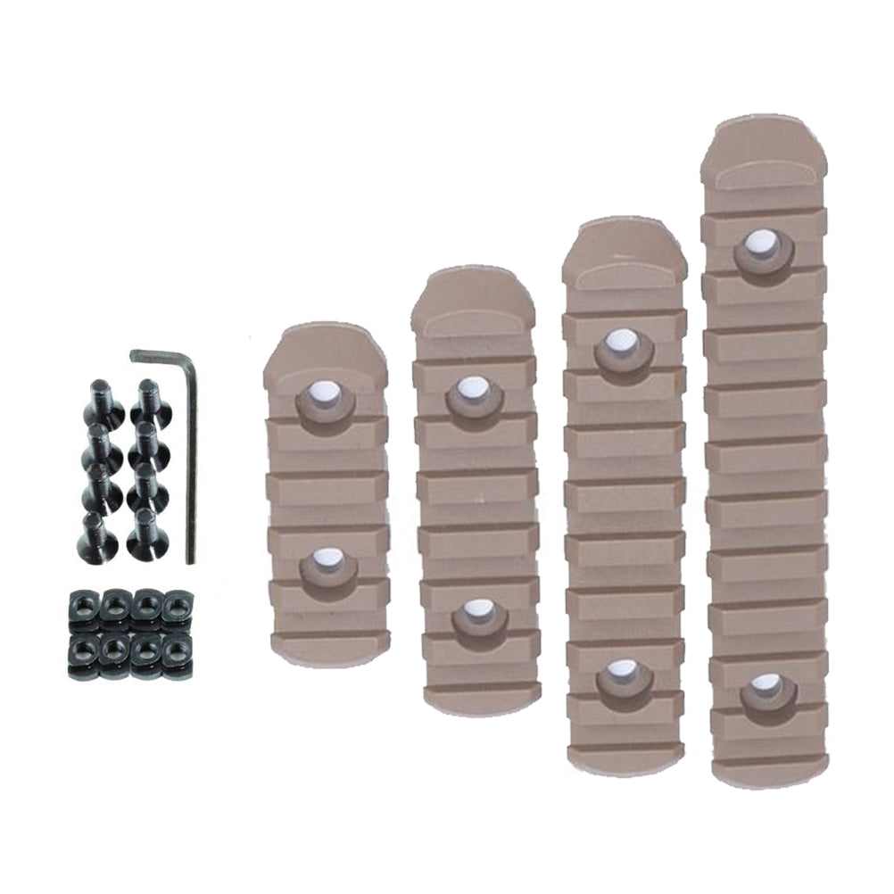 SINAIRSOFT M-Lok Rail Section 5 7 9 11 Slot Polymer Picatinny Rail M-LOK Rail 4 Pcs