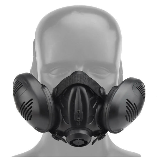 SINAIRSOFT Tactical Protect Half Face Mask Bilateral Respirator Facepiece
