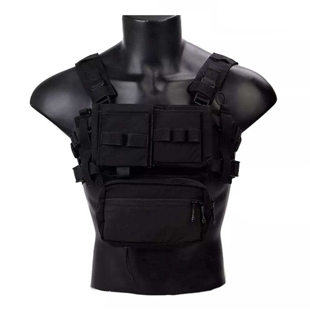 EMERSONGEAR Tactical Chest Rig MK3 Micro Fight Adjust Classic Carrier w/ 5.56 Pouch