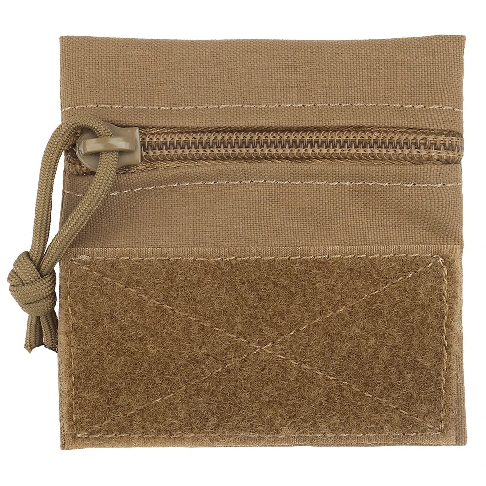 SINAIRSOFT Tactical Micro Flat Zipper Pouch Portable Storage Bag