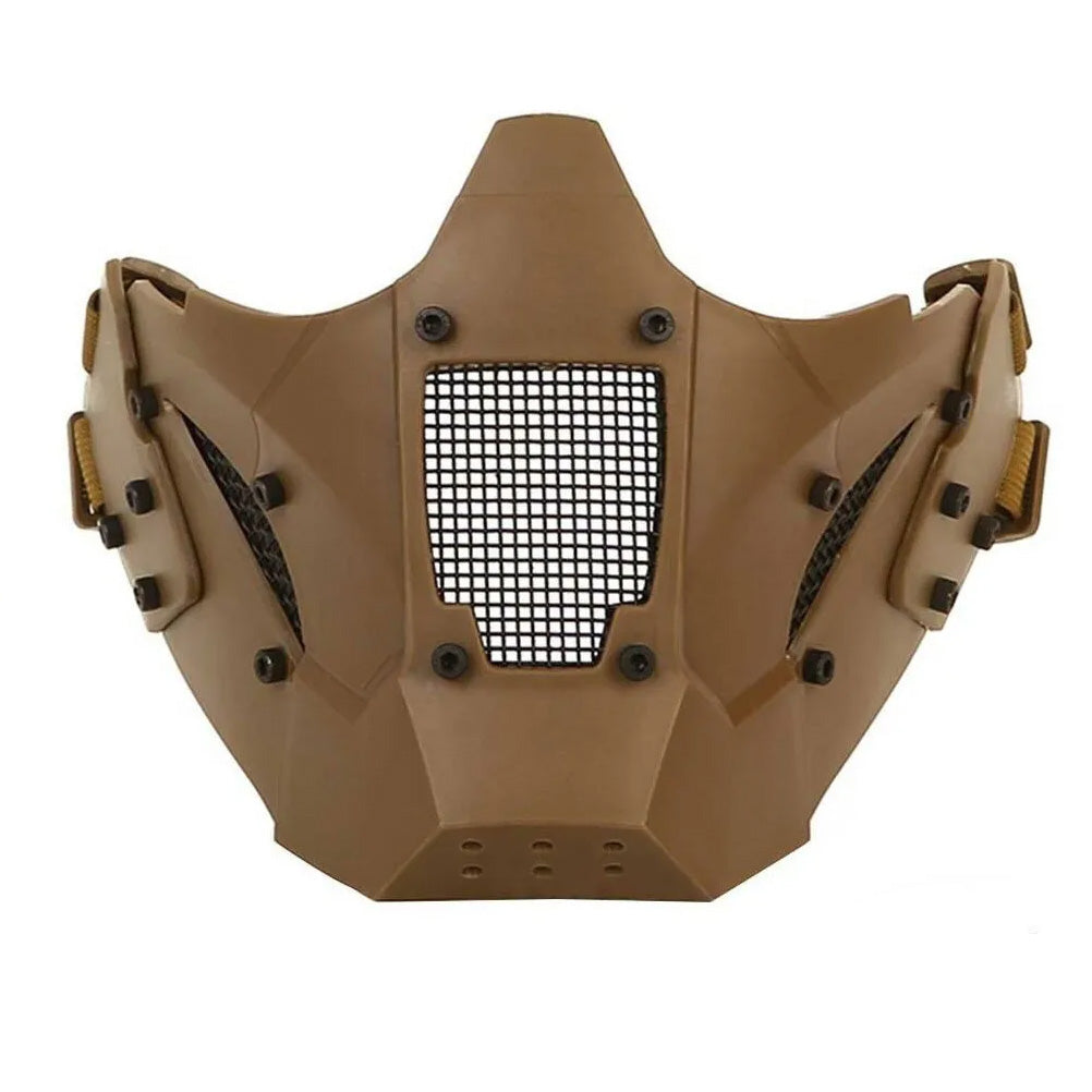 SINAIRSOFT Tactical Mesh Mask Half Face Mask Airsoft FAST Helmet Masks