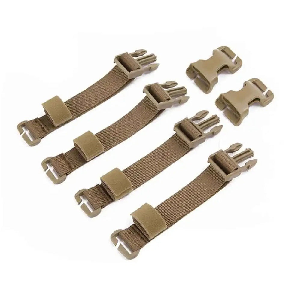 EMERSONGEAR Chest Rig Vest Adapter Kit Set MOLLE Strap Webbing w/ 1” Buckle Clips