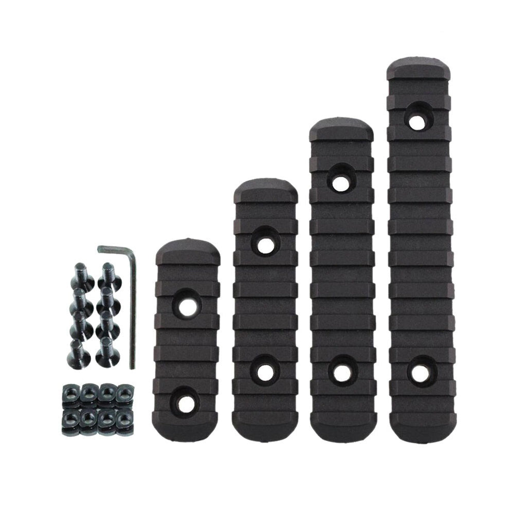 SINAIRSOFT M-Lok Rail Section 5 7 9 11 Slot Polymer Picatinny Rail M-LOK Rail 4 Pcs