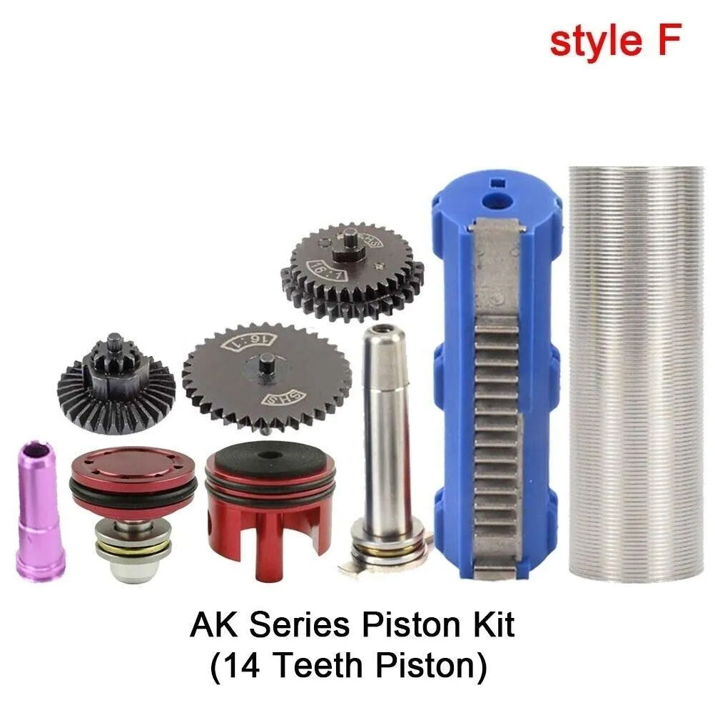 SINAIRSOFT 16:1 Gear Nozzle Cylinder Spring Guide 14Teeth Piston Kit