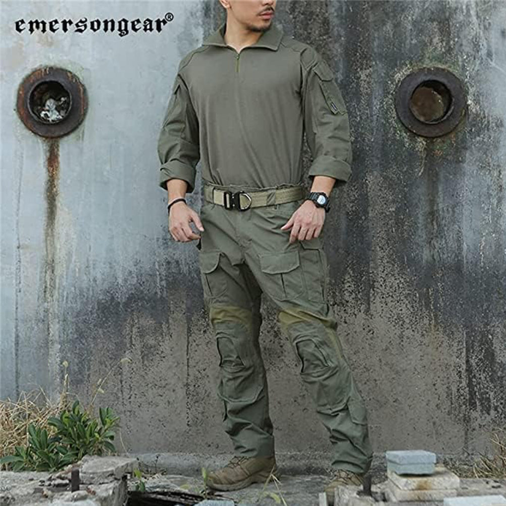 EMERSONGEAR Gen3 Uniform Painball Suit BDU Pants Shirt with Knee Pads-RG