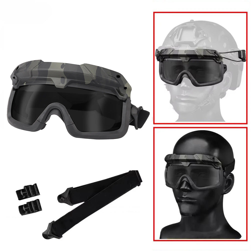 SINAIRSOFT Tactical Helmet Safety Goggles Hunting Protective Glasses
