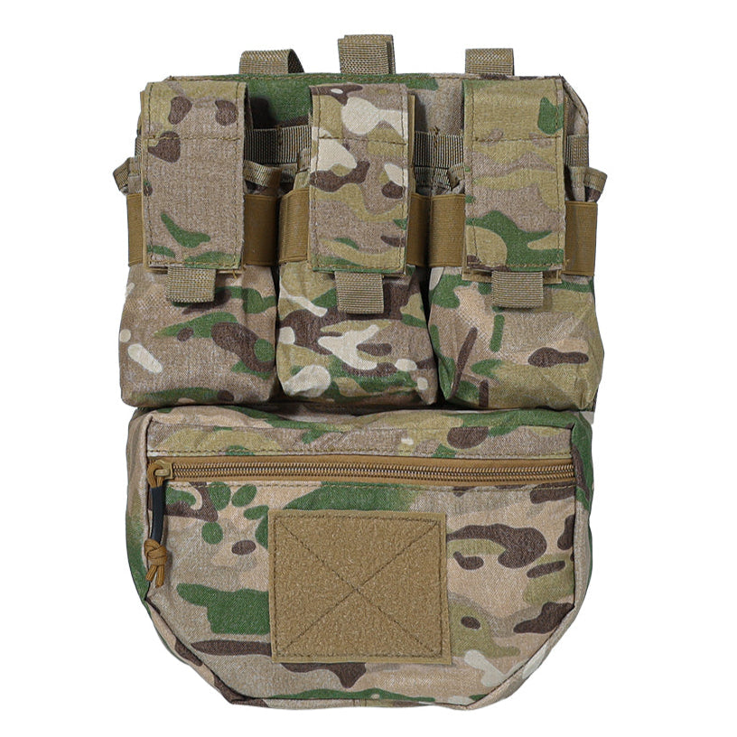 SINAIRSOFT Tactical Assault Back Panel Bag MOLLE Ammo Plate Carrier Pouch For Hunting Vest
