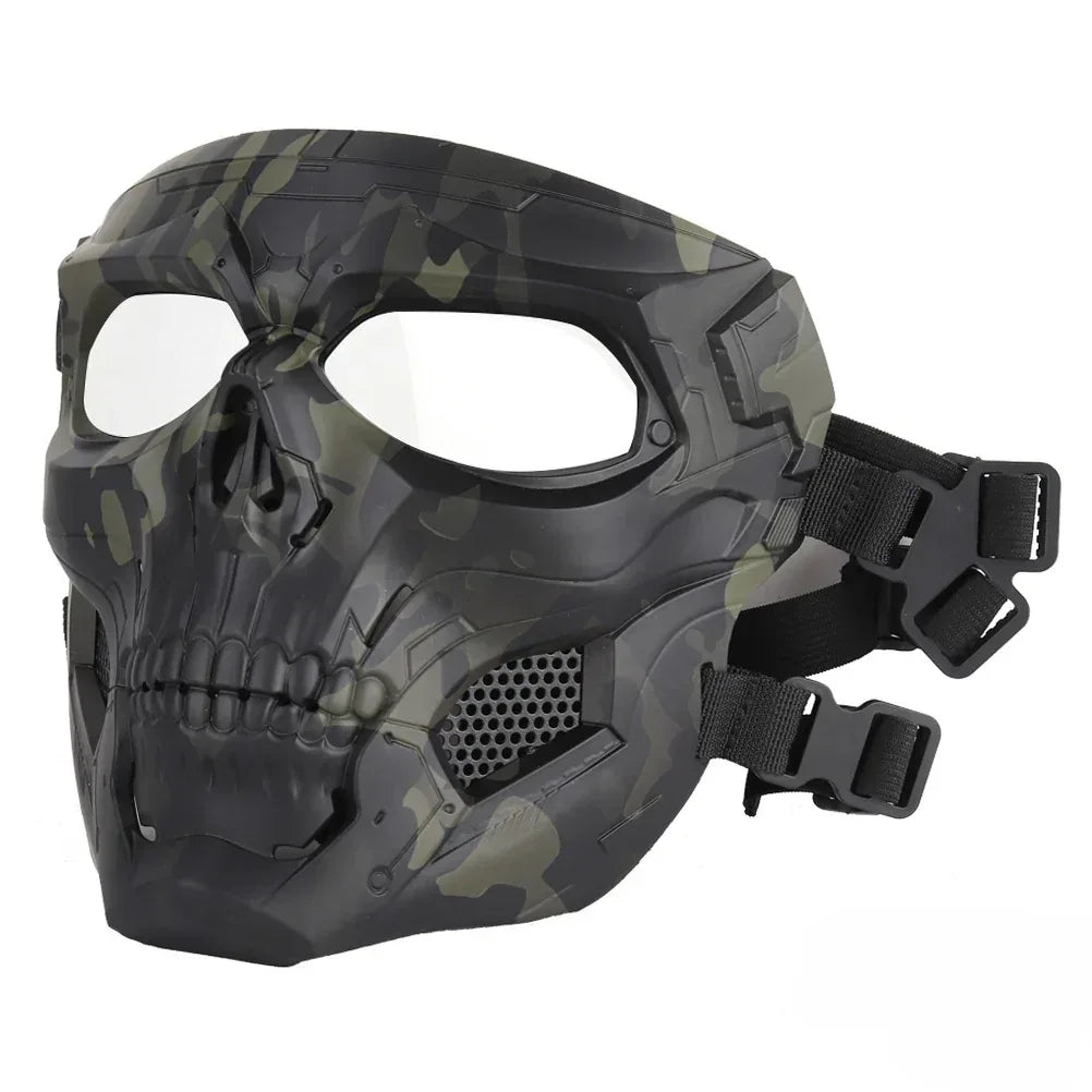 SINAIRSOFT Krani-Taktika Airsoft-Masko Protekta CS Plenvizaĝa Kasko