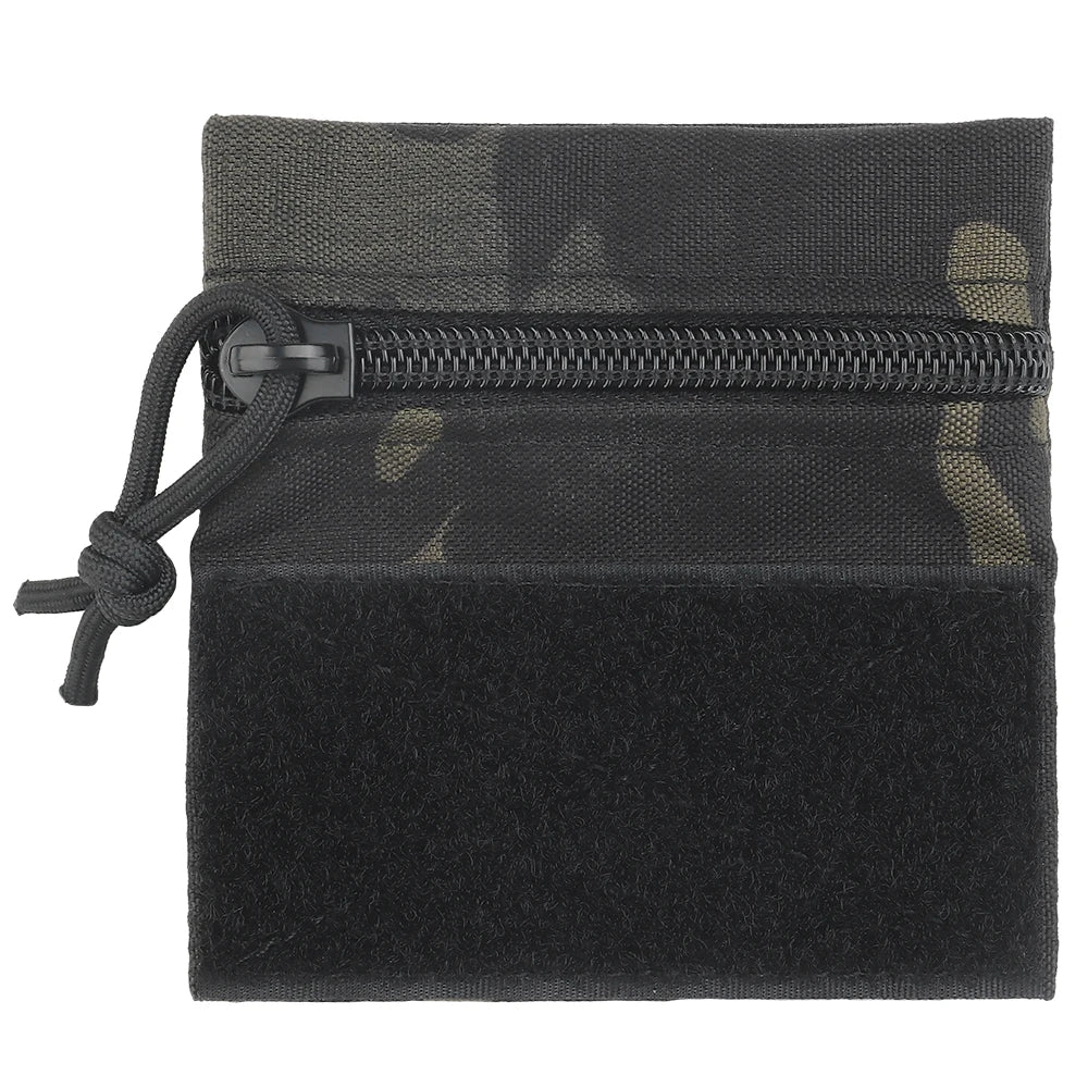 SINAIRSOFT Tactical Micro Flat Zipper Pouch Portable Storage Bag