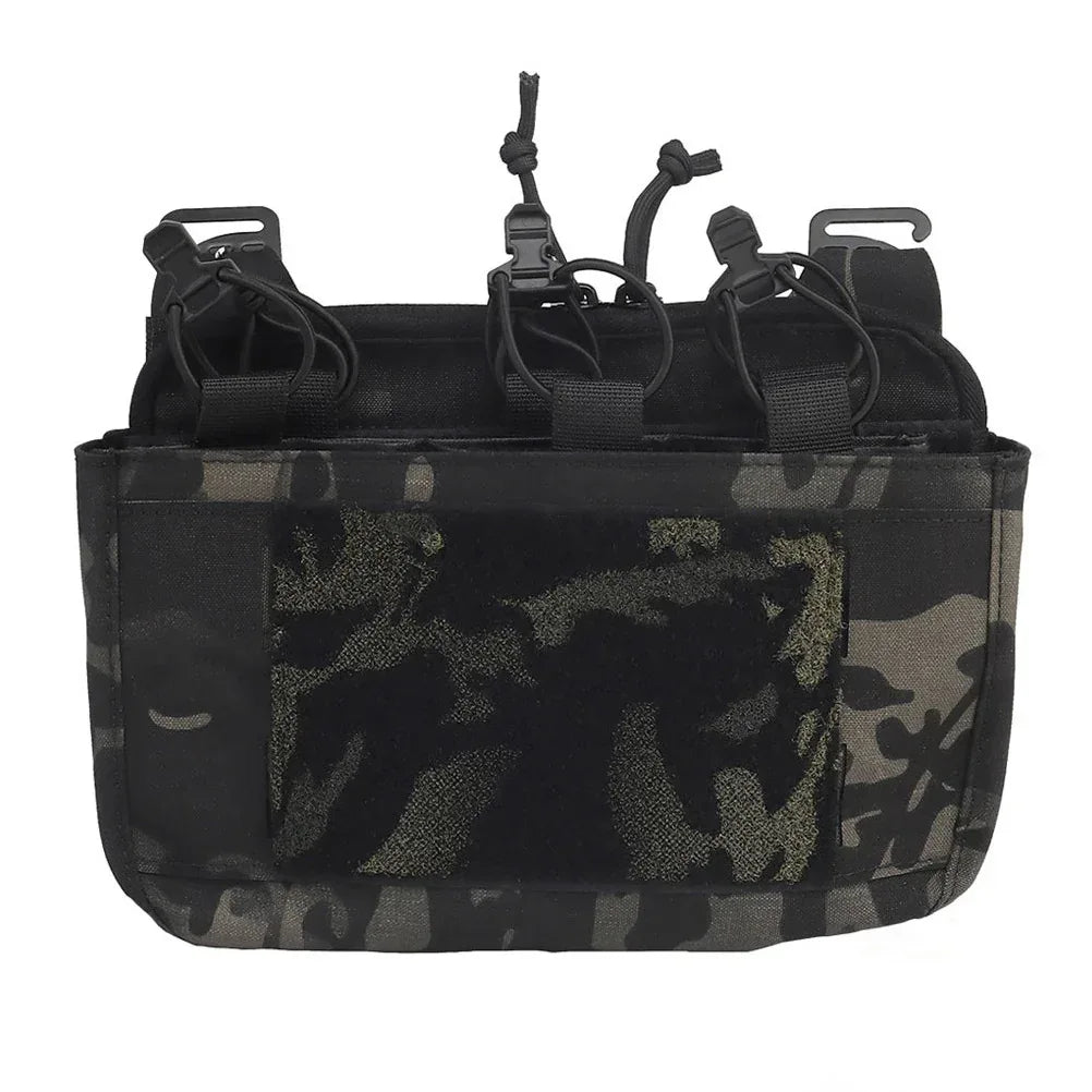 SINAIRSOFT Taktika G-hoko DOPE Antaŭa Klapa Saketo Triobla Magazina Pakaĵo MOLLE Panela Brusta Rigo Sako