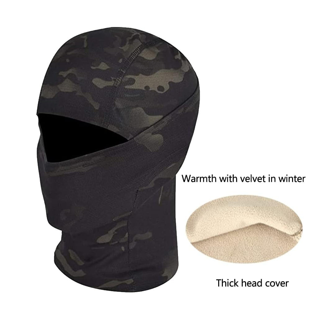 SINAIRSOFT Tactical Camouflage Full Face Mask Hunting Hood Headwear Thermal Hats