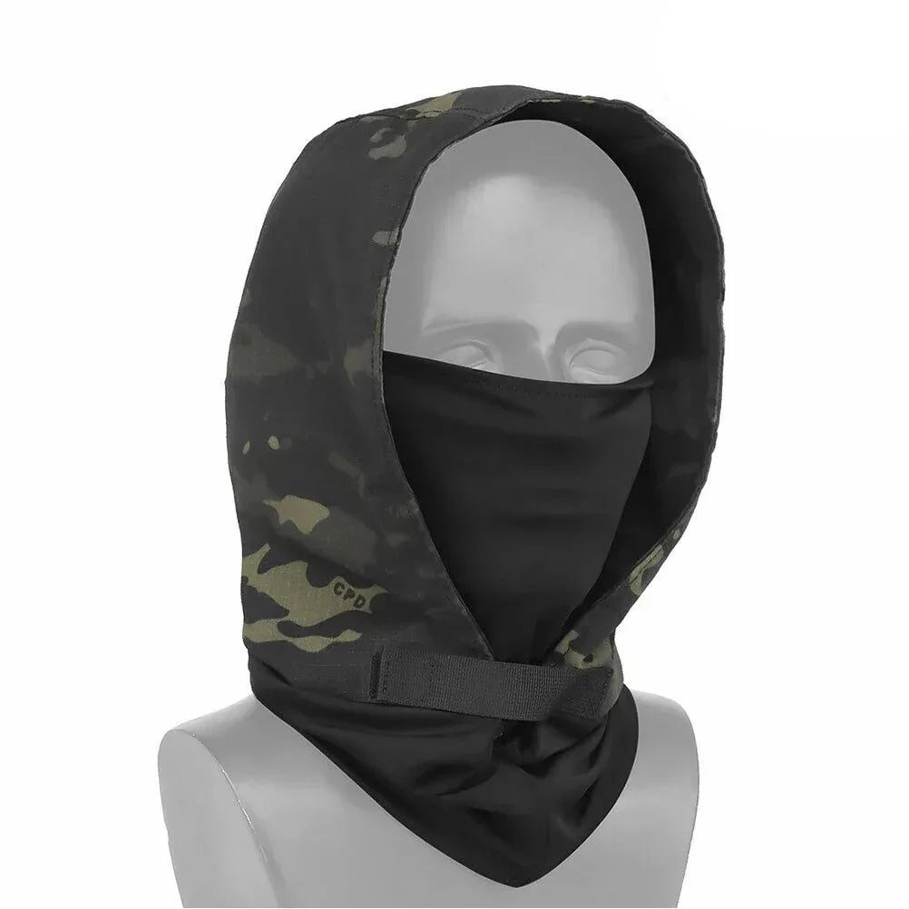 SINAIRSOFT Taktika Duonvizaĝa Masko Kapuĉa Protekto Haloveno