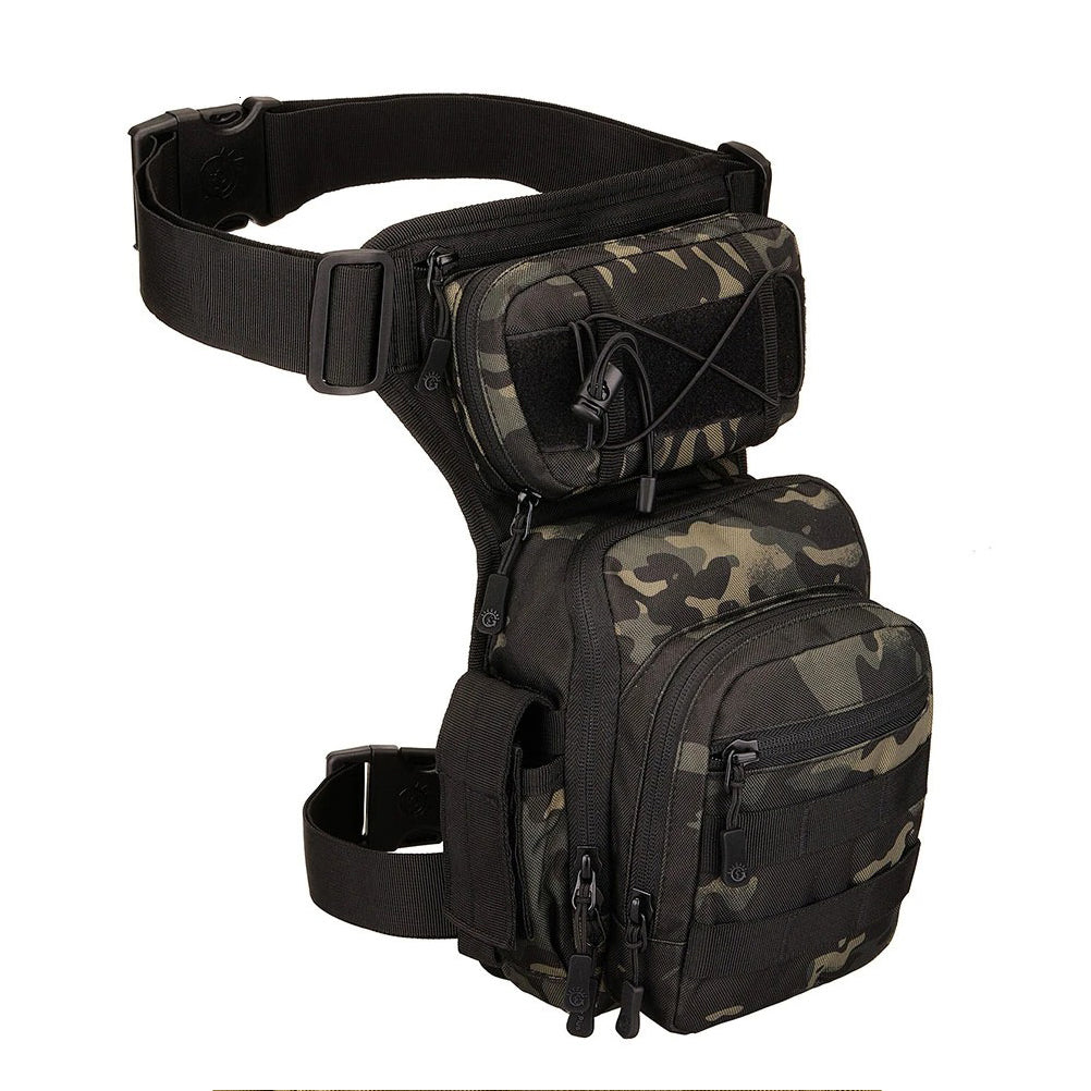 SINAIRSOFT Men Drop Leg Bag Tactical Molle Thigh Waist Fanny Pack Hiking