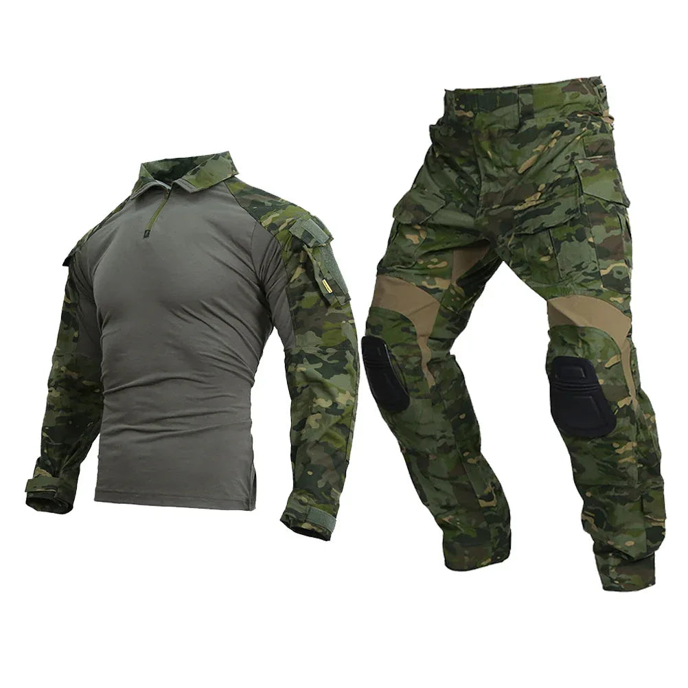 EMERSONGEAR G3 Plibonigita Versio Vira Batala Taktika Ĉemizo kaj Pantalono Uniformaj Aroj
