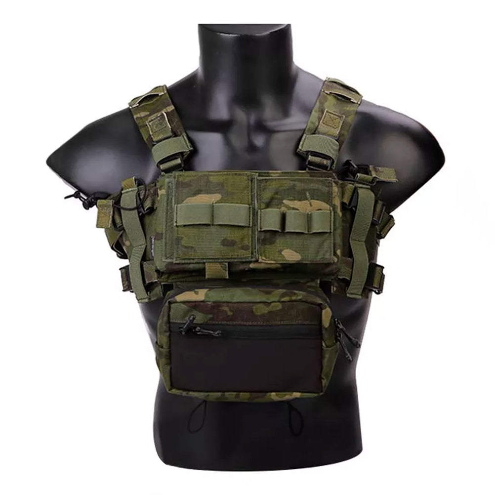 EMERSONGEAR Tactical Chest Rig MK3 Micro Fight Adjust Classic Carrier w/ 5.56 Pouch