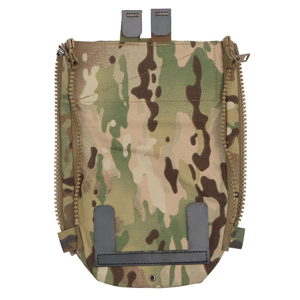 SINAIRSOFT Tactical Zipper Back pack Plate Carrier Bag Panel Hydration Pouch