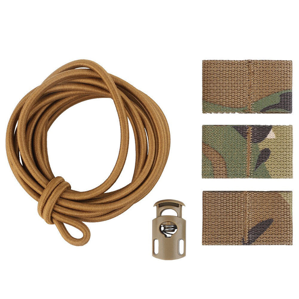 SINAIRSOFT Tactical National Flag Bungee Storage Elastic Fasten Strap Vest Fixed Cord Kits