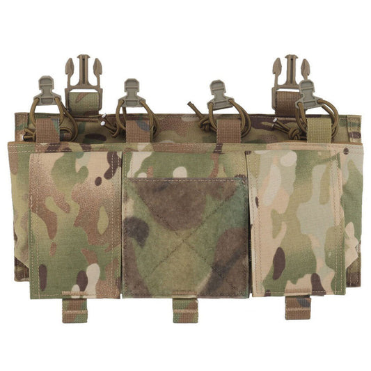 SINAIRSOFT Tactical Magazine Pouch Open Top 5.56 Rifle Mag Holder Vest Front Panel