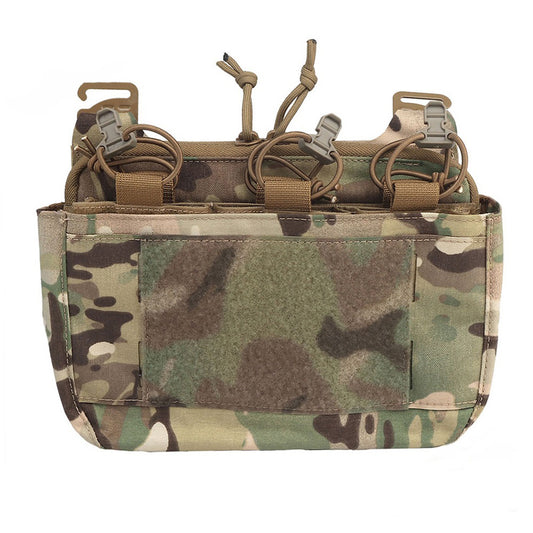SINAIRSOFT Tactical G-hook DOPE Front Flap Pouch Triple Mag Pack MOLLE Panel Chest Rig Bag