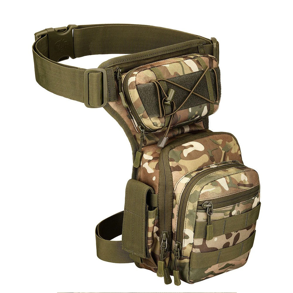 SINAIRSOFT Men Drop Leg Bag Tactical Molle Thigh Waist Fanny Pack Hiking