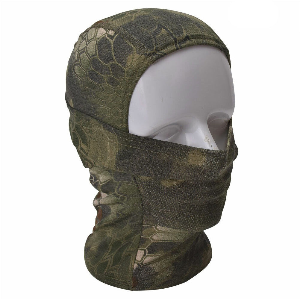 SINAIRSOFT Tactical Camo Full Hat Face Mask Neck Scarf Windproof Cycling Protect