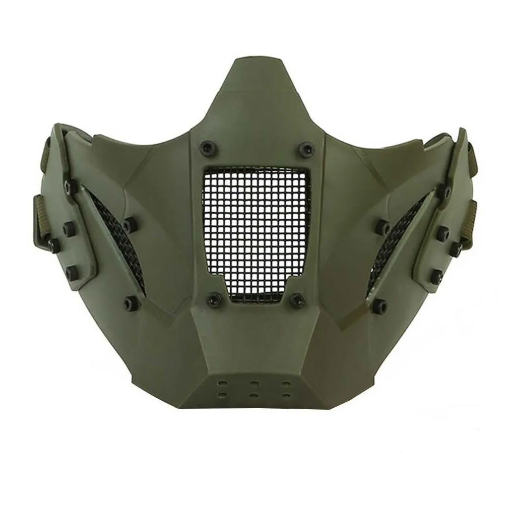 SINAIRSOFT Tactical Mesh Mask Half Face Mask Airsoft FAST Helmet Masks