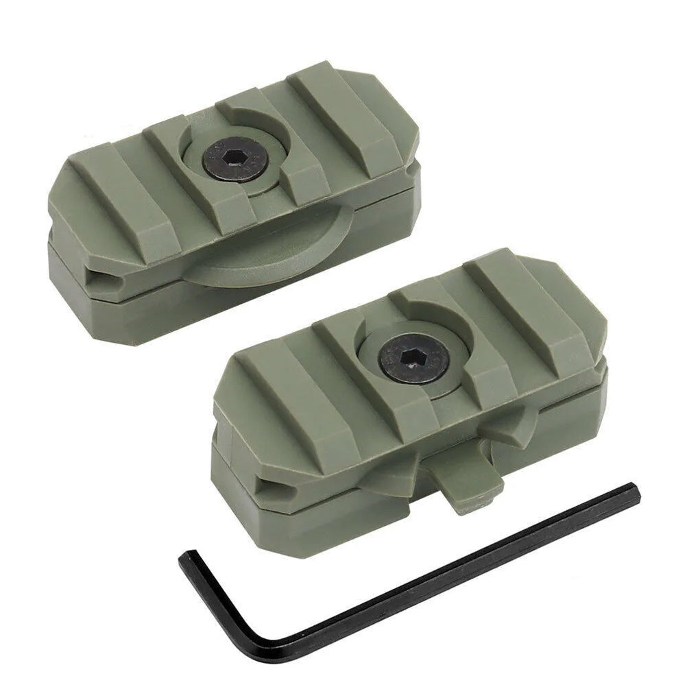 SINAIRSOFT Tactical Helmet Side Rail Flashlight Mount Adapter 360 Degree Rotat