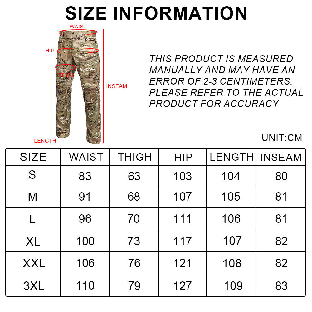 SINAIRSOFT Men's Outdoor Trousers With Multiple Pockets Tactical Pant