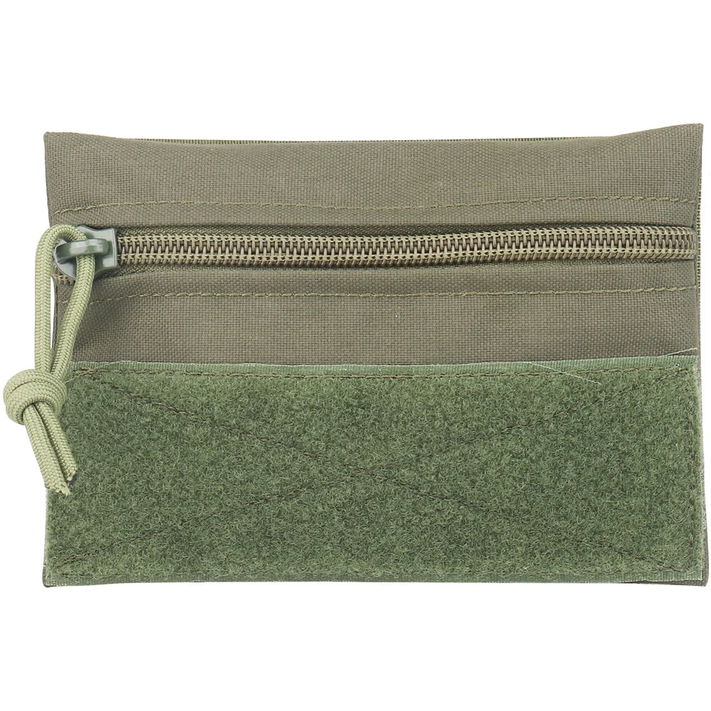 SINAIRSOFT Tactical Front Candy Pouch Zipper Pack Hook Back for Chest Rig