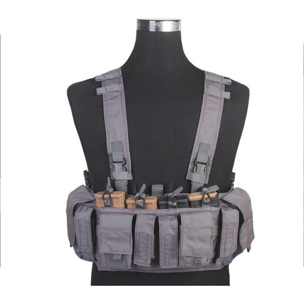 EMERSONGEAR MF Tactical Chest Rig UW Gen IV w/ 5.56 9mm Pistol Magazine Radio Pouch