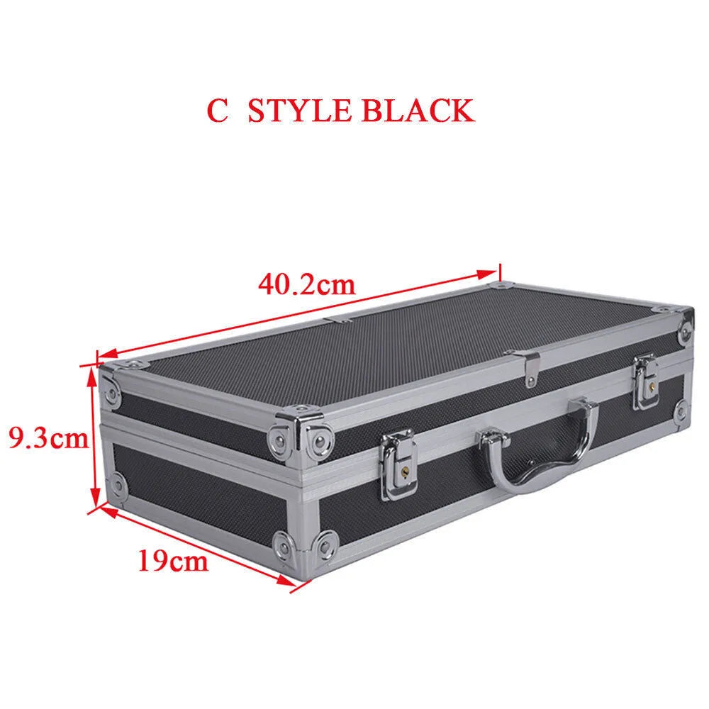 SINAIRSOFT Aluminum Alloy Tactical  Pistol Gun Case Padded Foam Carry Hand Tools  Box